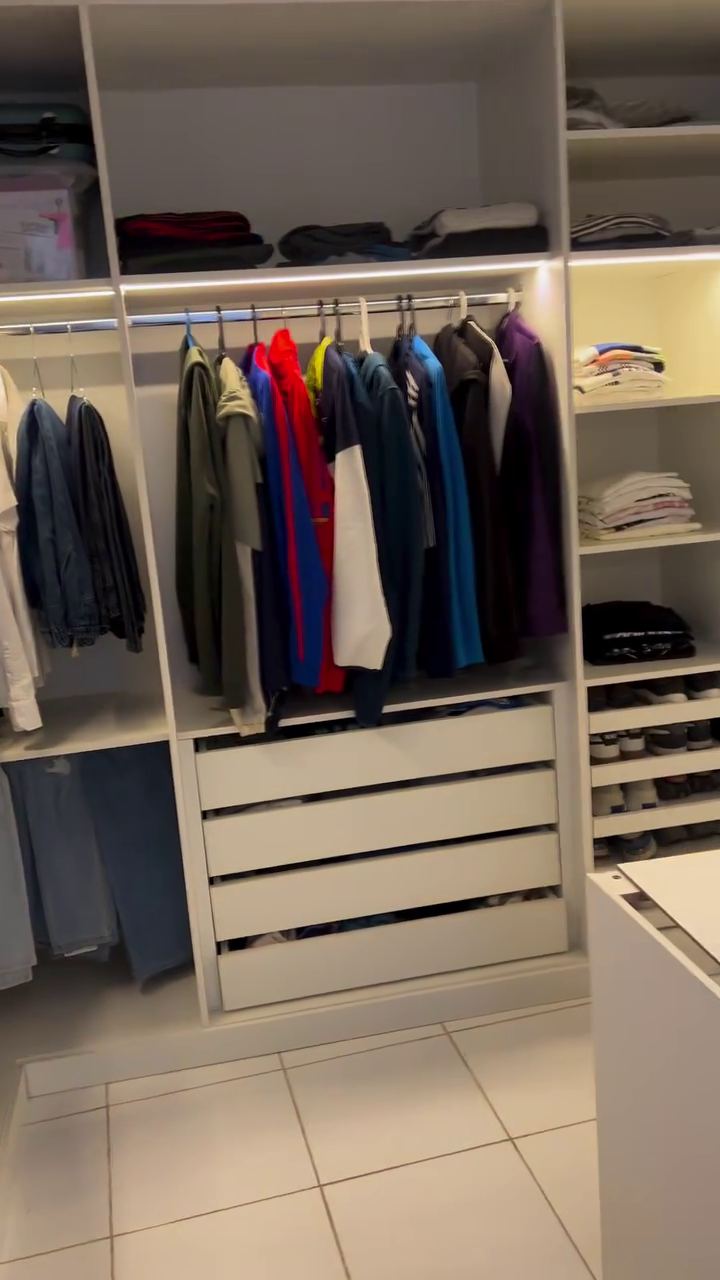 Projeto de quarto e closet planejado — MR Móveis Planejados