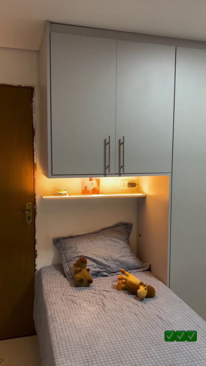 Projeto de quarto e closet planejado — MR Móveis Planejados
